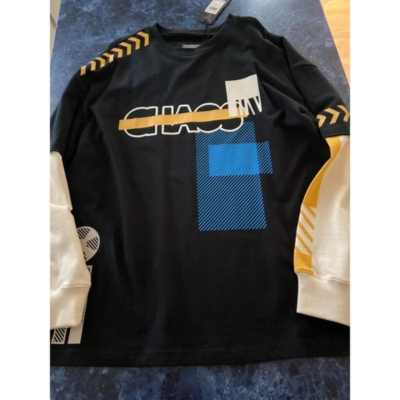 Madison Supply Men’s L T-Shirt, NWT Blac - Picture 1 of 5